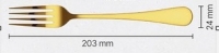 Flatware, Dinner Fork Gold