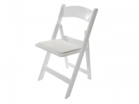 Chair, Folding White (Wedding Chair)