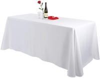 Tablecloth, White 90'' X 156''