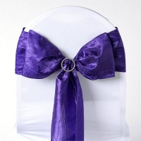 Sash, Taffeta Crinkle Royal Purple  6''x108''