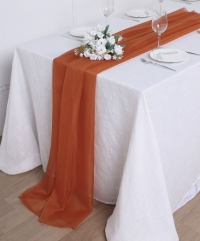 Table Runner, Terracotta , Georgette