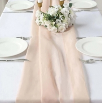 Table Runner, Champagne, Georgette