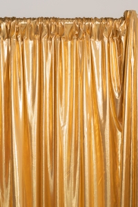 Pipe & Drape Accessories, Gold Polyester Premier Drape Panel 12’H 5’W
