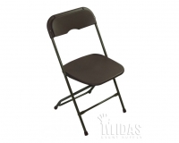 Chair, Folding Plastic Black