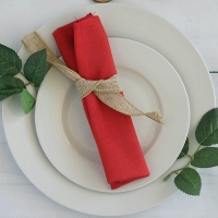 Napkin, Red Bright Polyester 20''x20''