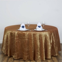 Tablecloth, Gold Taffeta Crinkle 108''R