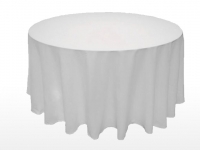 Tablecloth, White 132''R