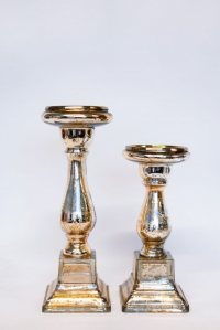 Gold Athans Candle Holders