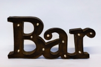 Marquee Bar Sign Rustic