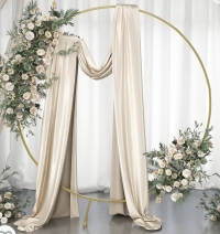 Golden Round Backdrop Stand/Wedding Arch