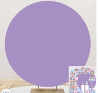 Purple Round Backdrop Cover